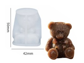 Molde silicona osito con moño